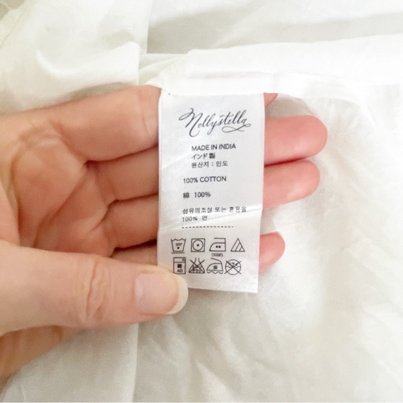 Nellystella ELINA Dress Bright White Size 3 Cotton Midi Lace Ruffle Embroidered - Picture 5 of 8